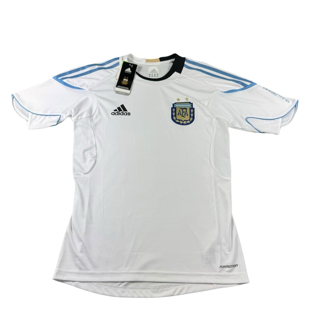 Adidas AFA Argentina National Team Formotion Soccer Jersey White Mens Small NWT